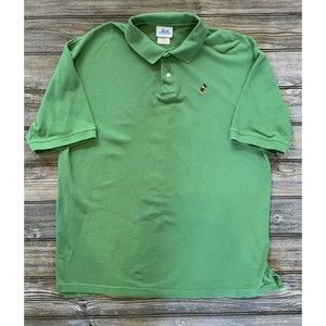 EUC Vintage Disney Parks Mickey Mouse Polo Golf Shirt Men’s Size Large Green